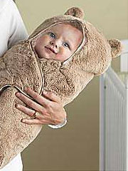 bear cub swaddle blanket