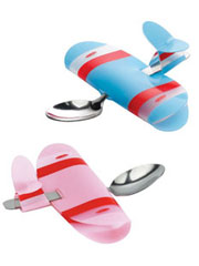 plane baby spoon