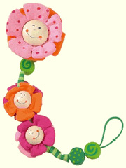 blossom pacifier clip
