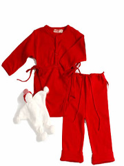 organic cotton perfect red baby gift set