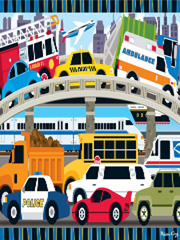 traffic jam giant floor puzzle
