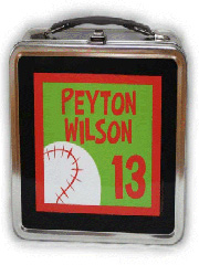 personalized baseball lunchbox